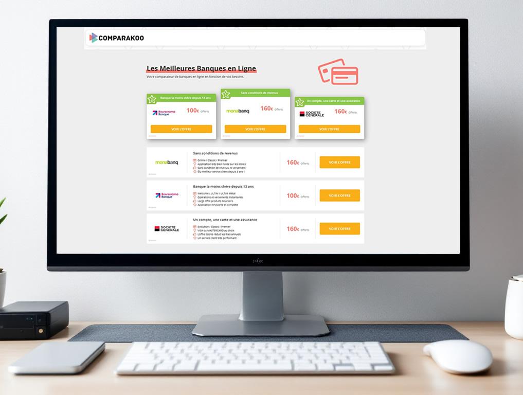 Comparatif des offres de banques en ligne